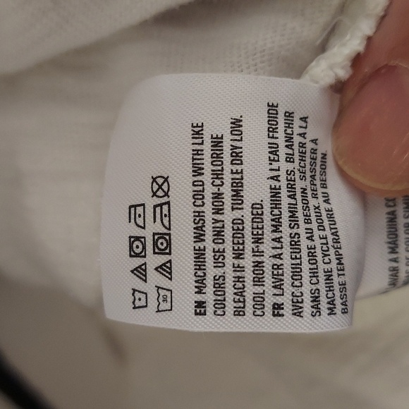 AMERICAN EAGLE OUTFITTERS Nautical White and Navy Long Sleeve Hoodie - Picture 10 of 10